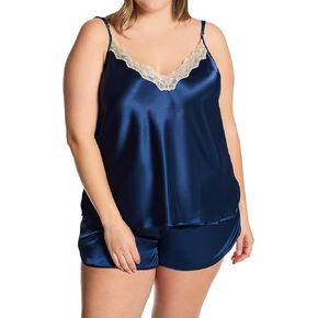 Shadowline Women's Satin Cami & Tap Pant Set