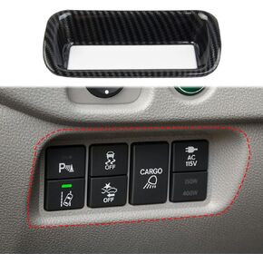 Carbon Fiber Dashboard Left Control Panel Cover Trim For 2016-2022 Honda Pilot For 2017-2024 Ridgeline For 2019-2024 Passport
