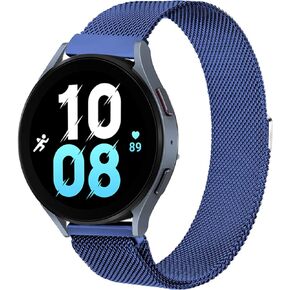 Bands for Galaxy Watch 6/5/4 Band 40mm 44mm/Watch 5 Pro Band, 20mm Stainless Steel Mesh Replacement Strap Women Men for Samsung Watch6/4 Classic 42mm 43mm 46mm 47mm/Active 2/3 41mm
