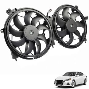 munirater Radiator Cooling Fan Assembly A/C Condenser Fan Replacement for 2019 2020 2021 2022 Altima 2.5L NI3115161 214816CB0A 214816CA1A