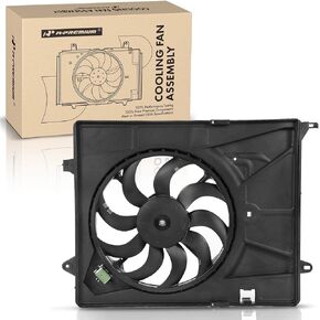 A-Premium Engine Radiator Cooling Fan Assembly Compatible with Select Chevrolet Models - Trax 2013-2014, L4 1.4L - Replace# 95392642