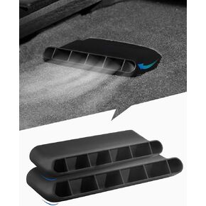 JeCar Under Seat Vent Deflectors Rear AC Vent Directional Extension Accessories Compatible with Chevy Silverado/GMC Sierra 2014-2018