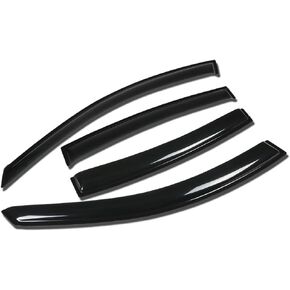 DNA MOTORING WVS-186 Vent Window Visor Deflector Rain/Sun Guard, 4 Piece, Compatible with Nissan Maxima 2004-2008