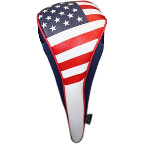 USA Patriot Golf Zipper Head Covers Driver #1 Headcover Neoprene