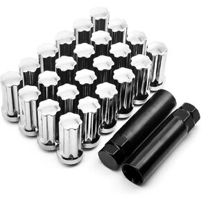24 قطعة من صواميل العروة - مقعد مخروطي M14x1.5 - خط ممتد - يناسب 8 عجلات ما بعد البيع - تتضمن مفتاحين للمقبس - متوافق مع Ford وRam وSAAB in Saudi Arabia