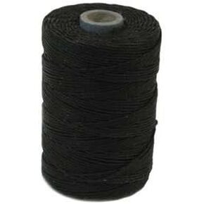 Waxed Irish Linen Crawford Cord 4 Ply 1 Spool BLACK 420001 in Saudi Arabia