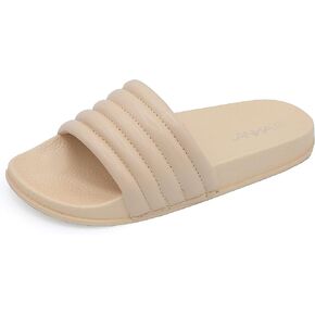 Havana Women's Comfort Slides Flat Sandals for Outdoor and Indoor