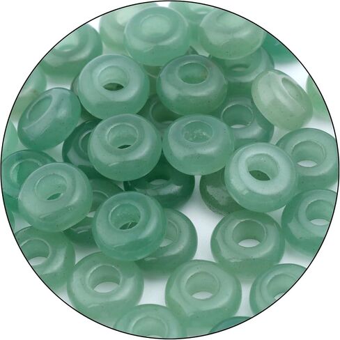 Large Hole Gemstone Beads for Jewelry Making,Loose Macrame Natural Stone Beads Pack of 15,Blue Turquoise(8 * 14mm) in Saudi Arabia