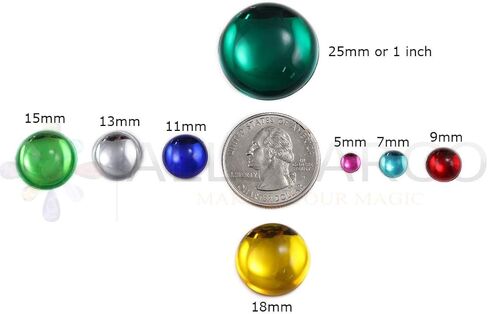 25mm Flat Back Matte Frosted Finish Acrylic Round Cabochons - 10 Pieces (Red Ruby H503) in Saudi Arabia