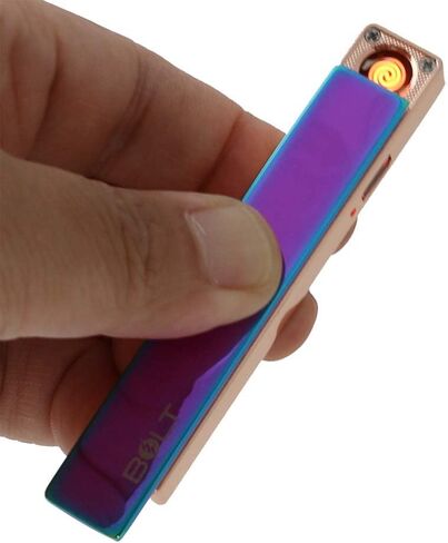 مجموعة ولاعة BOLT Lighter® USB القابلة لإعادة الشحن بملف مقاوم للرياح مع كابل شحن USB in Saudi Arabia