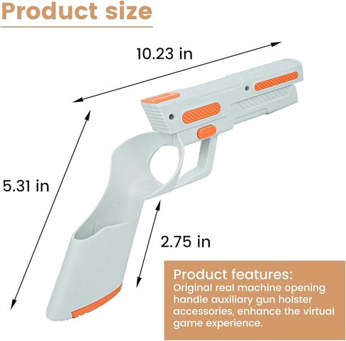 مقابض وحدة التحكم Gunstock لـ Oculus/Meta Quest 3، Meta Quest 3 ملحقات مقبض وحدة التحكم، غطاء مقبض وحدة التحكم المضاد للانزلاق in Kuwait