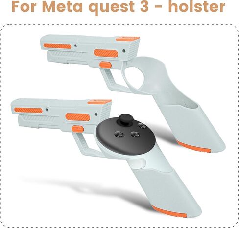 مقابض وحدة التحكم Gunstock لـ Oculus/Meta Quest 3، Meta Quest 3 ملحقات مقبض وحدة التحكم، غطاء مقبض وحدة التحكم المضاد للانزلاق in Kuwait