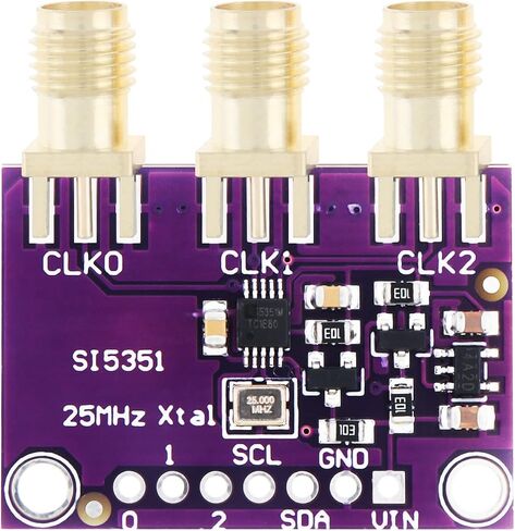 Si5351 I2C IIC 8 كيلو هرتز-160 ميجا هرتز لوحة القطع لمولد الإشارة عالية التردد ، DC3.3-5V وحدة لوحة مولد تردد الموجة المربعة لاردوينو in Saudi Arabia