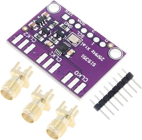 Si5351 I2C IIC 8 كيلو هرتز-160 ميجا هرتز لوحة القطع لمولد الإشارة عالية التردد ، DC3.3-5V وحدة لوحة مولد تردد الموجة المربعة لاردوينو in Saudi Arabia