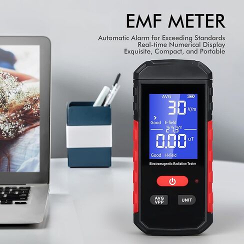 مقياس EMF، كاشف إشعاع المجال الكهرومغناطيسي الرقمي القابل لإعادة الشحن، عمل عالي الدقة للمنزل والمكتب والخارج والصناعية وصيد الأشباح in Kuwait