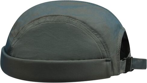 Croogo Waterproof Brimless Hat Quick Dry Docker Hats Casual 5 Panel Caps for Men Retro Worker Hat Rolled Cuff Harbour Hat in Kuwait