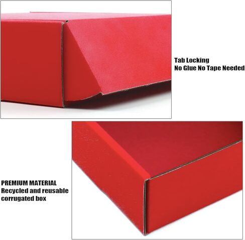 صناديق من الورق المقوى، 15 حزمة من صناديق الشحن 6 × 6 × 2 صناديق بريد قابلة لإعادة التدوير، صندوق من الورق المقوى المموج الملون، صناديق تخزين صغيرة للشحن والبريد وتغليف الهدايا (أزرق ملكي) in Kuwait