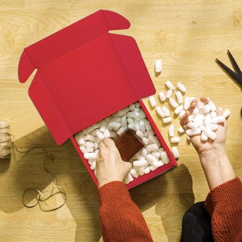 صناديق من الورق المقوى، 15 حزمة من صناديق الشحن 6 × 6 × 2 صناديق بريد قابلة لإعادة التدوير، صندوق من الورق المقوى المموج الملون، صناديق تخزين صغيرة للشحن والبريد وتغليف الهدايا (أزرق ملكي) in Kuwait