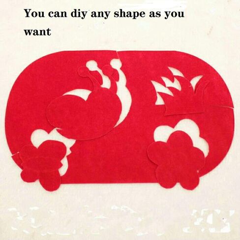2Pieces DIY Applique Soft Velvet Patches Sewing Applique Iron-on Elbow Knee Repair Decor Patches,Red in Saudi Arabia