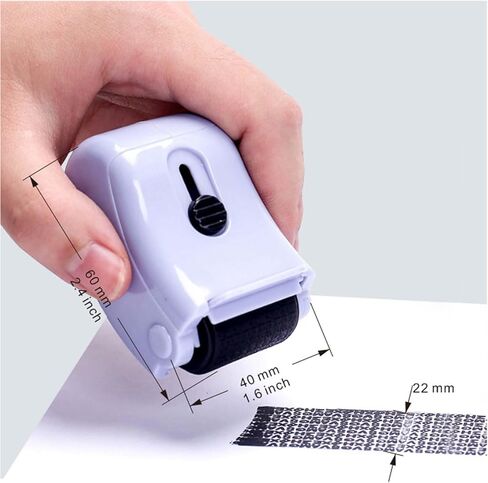 ختم دوار لحماية الهوية أو سرقة المعلومات السرية، مضاد للسرقة مع فتاحة صندوق وزجاجتين من الحبر. (أبيض) in Kuwait