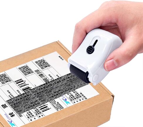 ختم دوار لحماية الهوية أو سرقة المعلومات السرية، مضاد للسرقة مع فتاحة صندوق وزجاجتين من الحبر. (أبيض) in Kuwait