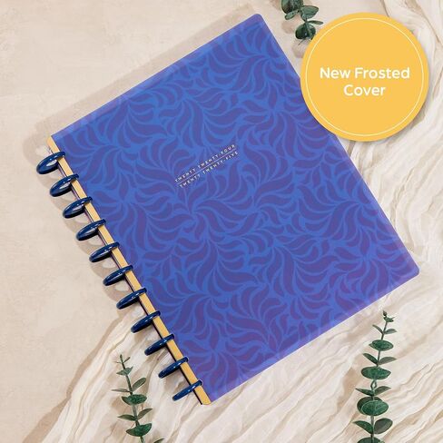Happy Planner Disc-Bound 12-Month Planner, July 2024–June 2025 Daily, Weekly, and Monthly Planner, Big Size, Vertical Layout, Exotic Borders, 72 Pages, 12 Dividers, 2 Sticker Sheets, 8.5" x 11" in Saudi Arabia