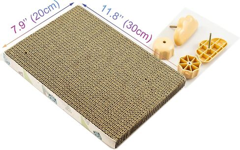 Cat Scratching Post for Cage 40X10CM, Cage Wall Mounted Cat Scratcher, Cardboard Scratcher, SCR-40X10CM-3.3CM in Saudi Arabia