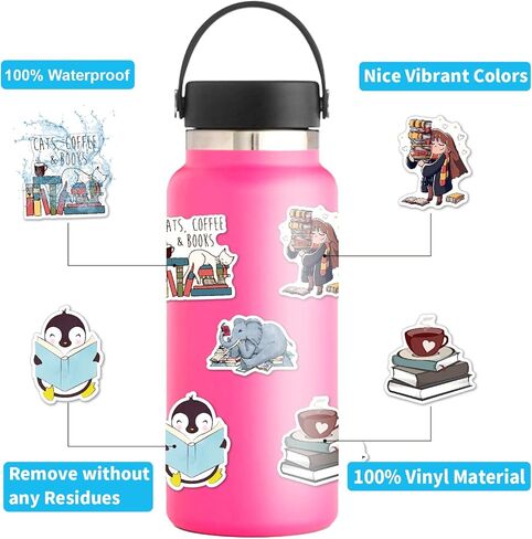 103 قطعة من ملصقات القراءة، ملصقات تحفيزية لزجاجات المياه، هدايا مثالية للبالغين والأطفال والمراهقين والطلاب in Kuwait