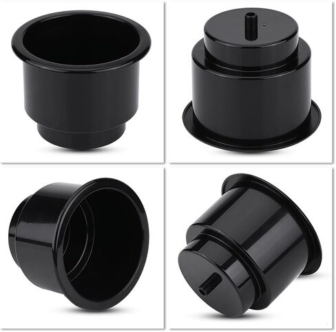 Plastic Cup Drink Holder for Boat, Universal Drink Bottle Can Cup Holder Insert Marine with Insert Drain Hole for Marine Rv Boat Yacht Car(White) Cup Holders in Kuwait