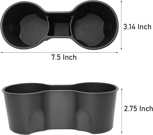 Yumzeco متوافق مع 2022 2023 Chevy Bolt EV EUV حامل الأكواب، 2022 2023 شيفروليه بولت مركز وحدة التحكم حامل الأكواب، حاملات الأكواب لملحقات الترباس 2022 2023 (مادة TPE) in Kuwait