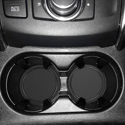 سجادات Auovo المضادة للغبار لملحقات Mazda CX-5/CX5 2023 2022 2021 2020 2019 2018 2017 مخصصة لمقصورة الباب وحامل الأكواب وبطانات وحدة التحكم المركزية داخل السيارة 18 قطعة (أسود بالكامل) in Saudi Arabia