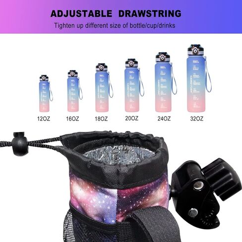 ترقية حامل كأس دراجة نارية حامل مشروبات الكاياك حامل زجاجة ماء الدراجة المقود كروزر سكوتر حامل الكأس لا المسمار معزول ل ATV، قارب، جزازة العشب، جرار، عربة الغولف، كرسي متحرك، عربة الأطفال in Kuwait