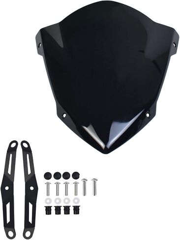 Motorcycle Front Touring Fairing Windscreen Windshield Wind Deflector Cover Compatible with YA-MA-HA MT-03 MT03 MT25 MT-25 2020 2021 2022 2023 (Light Smoke)… in Kuwait