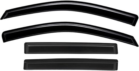 Lightronic WV194531 in-Channel Side Window Deflectors & Visors Rain Guard, Dark Smoke, 4-Pieces Set, Fits 2015-2020 Chevrolet Tahoe, Cadillac Escalade & GMC Yukon (EXCLUDES Escalade ESV) in Saudi Arabia
