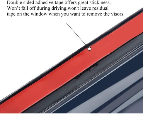 Vesul المطر الحرس نافذة قناع متوافق مع 2023 2024 تويوتا bz4x سوبارو سولتيرا 3-351TY004 نافذة الرياح منحرف درع غطاء قناع خارج نوع جبل in Kuwait