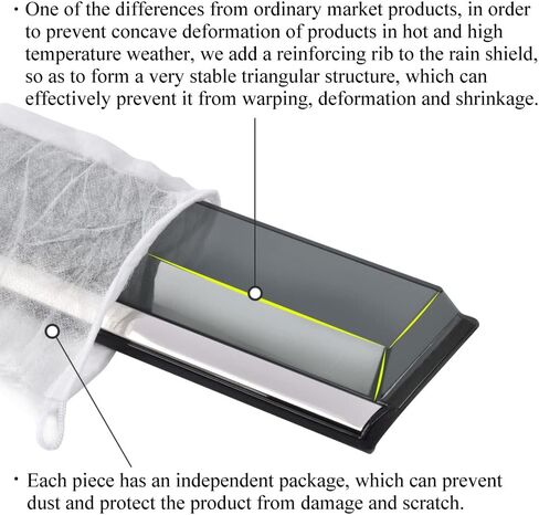 Vesul المطر الحرس نافذة قناع متوافق مع 2023 2024 تويوتا bz4x سوبارو سولتيرا 3-351TY004 نافذة الرياح منحرف درع غطاء قناع خارج نوع جبل in Kuwait