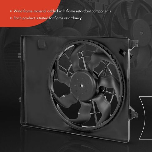 A-Premium Engine Radiator Cooling Fan Assembly Compatible with Select Kia Models - Sorento 2016 2017 2018 2019 2020, 2.4L 3.3L in Saudi Arabia