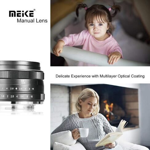 Meike 25 مللي متر f/1.8 فتحة كبيرة عدسة زاوية واسعة عدسات تركيز يدوية لكاميرات Fujifilm X-Mount عديمة المرآة مع APS-C in Saudi Arabia