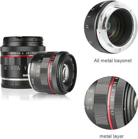Meike 25 مللي متر f/1.8 فتحة كبيرة عدسة زاوية واسعة عدسات تركيز يدوية لكاميرات Fujifilm X-Mount عديمة المرآة مع APS-C in Saudi Arabia