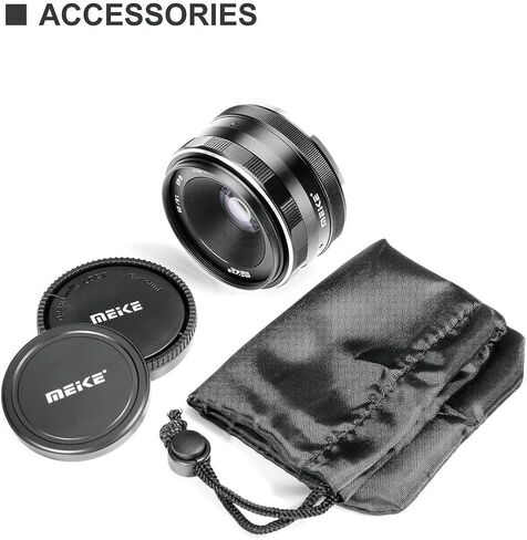 Meike 25 مللي متر f/1.8 فتحة كبيرة عدسة زاوية واسعة عدسات تركيز يدوية لكاميرات Fujifilm X-Mount عديمة المرآة مع APS-C in Saudi Arabia