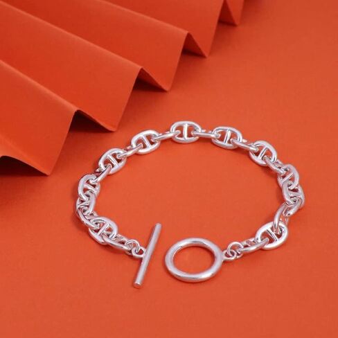 Dofihy S925 فضة سحر أساور للنساء أساور للنساء سيدة معلقة سحر المعصم سلسلة سوار الإسورة in Kuwait