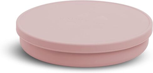 Cleo Plate Silicone Plate With Lid Silicone Toddler Plate (Rose) in Saudi Arabia