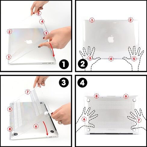 T Tersely Clear Case for MacBook Air 15-inch 2024 2023(M3/M2 chip, Model A3114/A2941),with 15.3-inch Liquid Retina Display,Protective Plastic Hard Clear Case + Keyboard Cover - Transparent in Saudi Arabia