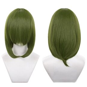 047-cyan مع الانفجارات الطويلة 40 سم/1.77FEET بطول الكتف COSPLAY COSPLAY شعر مستعار مقاومة للحرارة in Kuwait