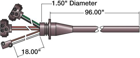 Truck-Lite (50209) Stop/Turn/Tail and Side Marker Lamp Harness in Saudi Arabia