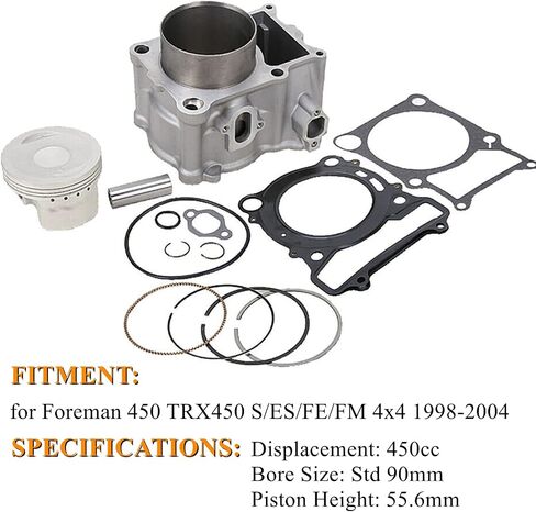 PANGOLIN TRX420 اسطوانة المكبس طوقا مجموعة إعادة بناء الطرف العلوي 12100-HP7-A00 12100-HP5-600 لهوندا رانشر TRX420 2007-2018 قطع غيار ما بعد البيع in Kuwait