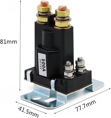 ترحيل بدء البطارية المزدوج 4 دبوس حالي كبير 500A 12V 24VDC مفتاح طاقة سيارة ، بدء تشغيل التتابع ، بدء تشغيل Auto Contactor تيار ثقيل (500A 12V DC) in Saudi Arabia