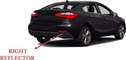 Replacement for Kia Forte 2014 2015 2016 EX/LX Sedan Reflector Assembly, Right Side/Passenger Side, OEM: 92406 A7000 / Partslink: KI1185105 DOT/SAE Compliant in Kuwait