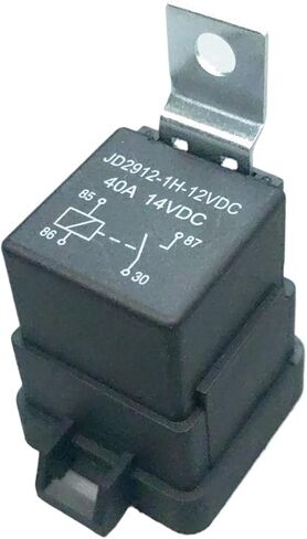 Car Auto Automobile Relay Sealed Waterproof Integrated Wired DC12V/24V 40A 5Pin 4pin Auto Relay + Holder with 150mm Length Wires(5P 24V) in Saudi Arabia