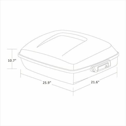 TCMT TOUR TOUR PACK TRUNT BACKREST PAD DETACHBLITY RACK RACK RACK FIT FOR HARLEY TOURING ROAD ROAD Street Electra Glide 1997-2008 in Saudi Arabia